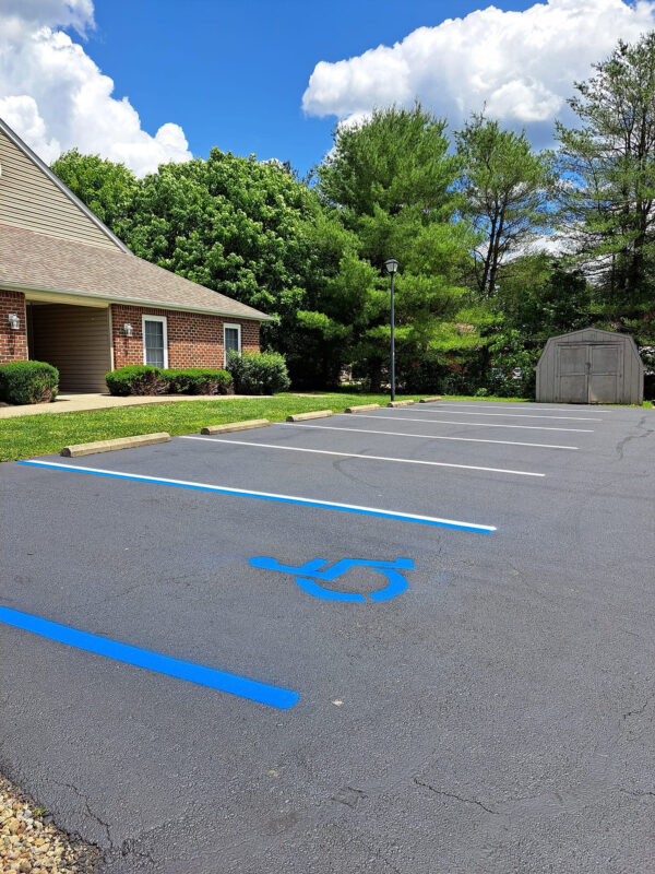 Portfolio Image - parking lot Line Striping & ADA-Compliant Markings