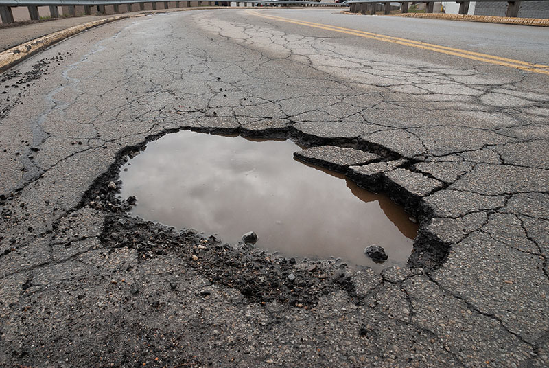 parking lot pothole repair